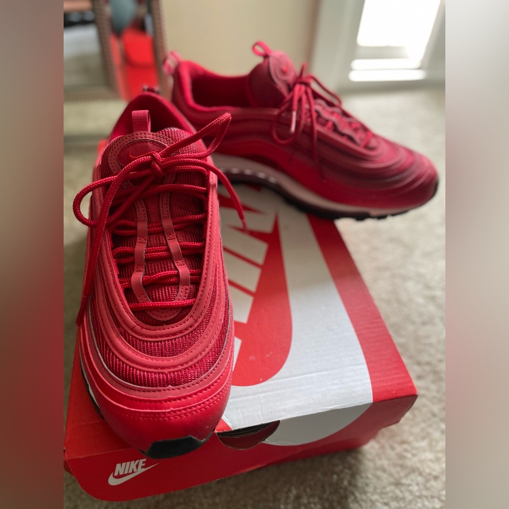 Nike Women’s Nike Air Max 97 “Gym Red”, 9.5